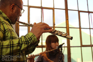 Yokohama Calling - Erisa Ogawa with students at World Heart Beat - London