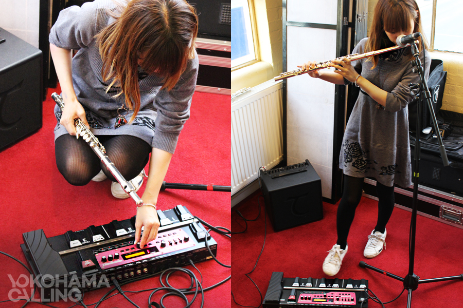 Yokohama Calling - Erisa Ogawa demonstrates looping and 'beatboxing flute'at World Heart Beat - London