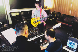 Yokohama Calling – May Inoue jazz guitarist with Jason Rebello rehearsal